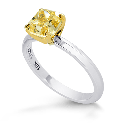 Narrow Shank Solitaire Diamond Ring