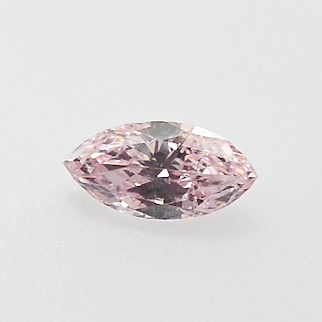 0.17 carat, Fancy Light Pink Diamond, Marquise Shape, (I1) Clarity, GIA ...