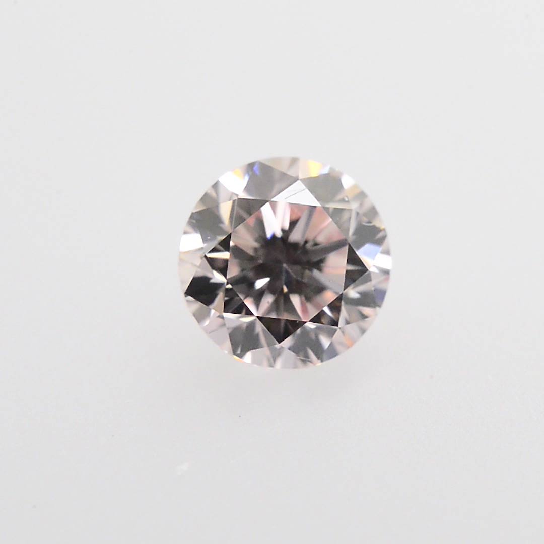 0.17 carat, Very Light Pink Diamond, PCE, Round Shape, VVS1 Clarity ...