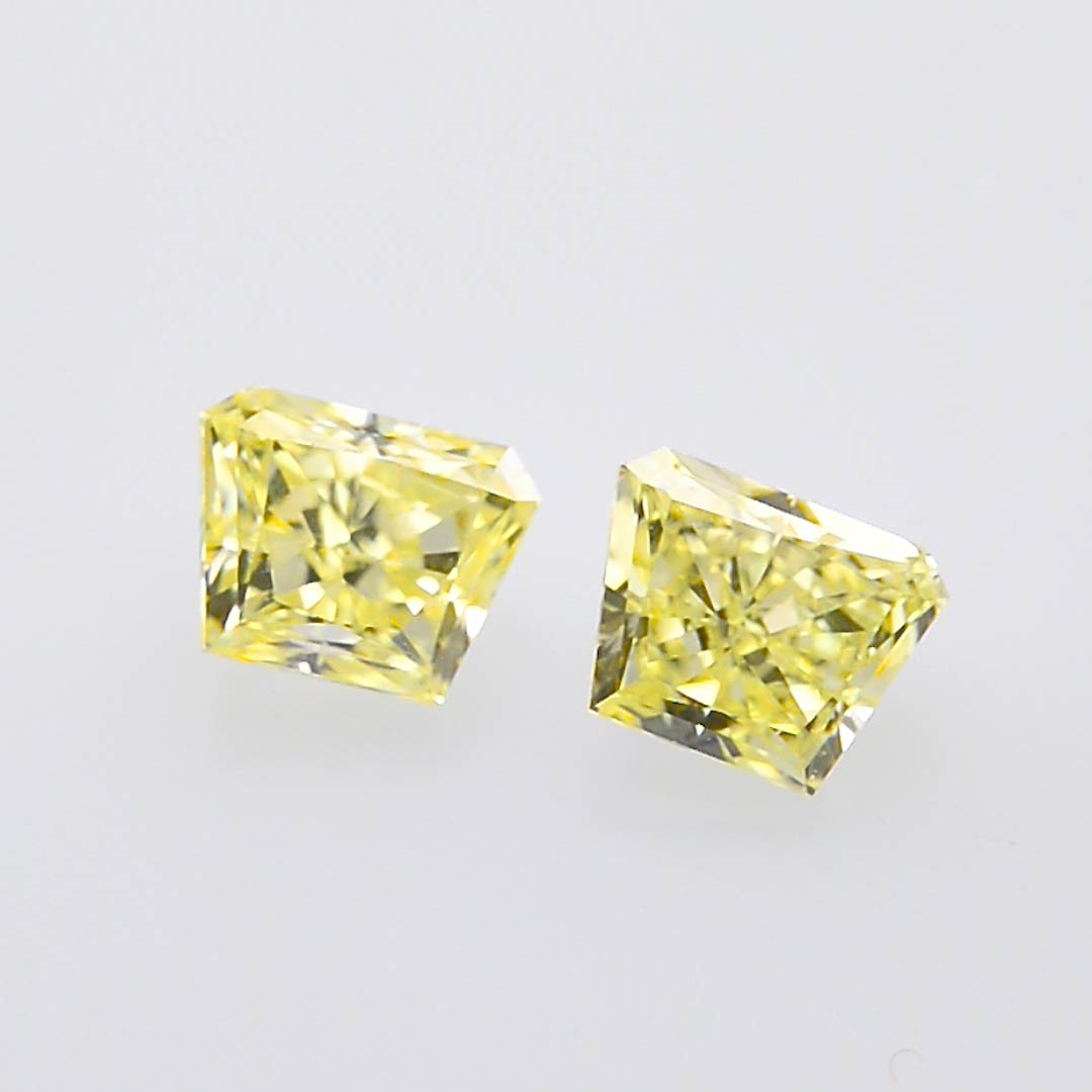 0.60 carat, Fancy Yellow Diamonds, Trapezoid Shape, (VS1) Clarity, SKU ...