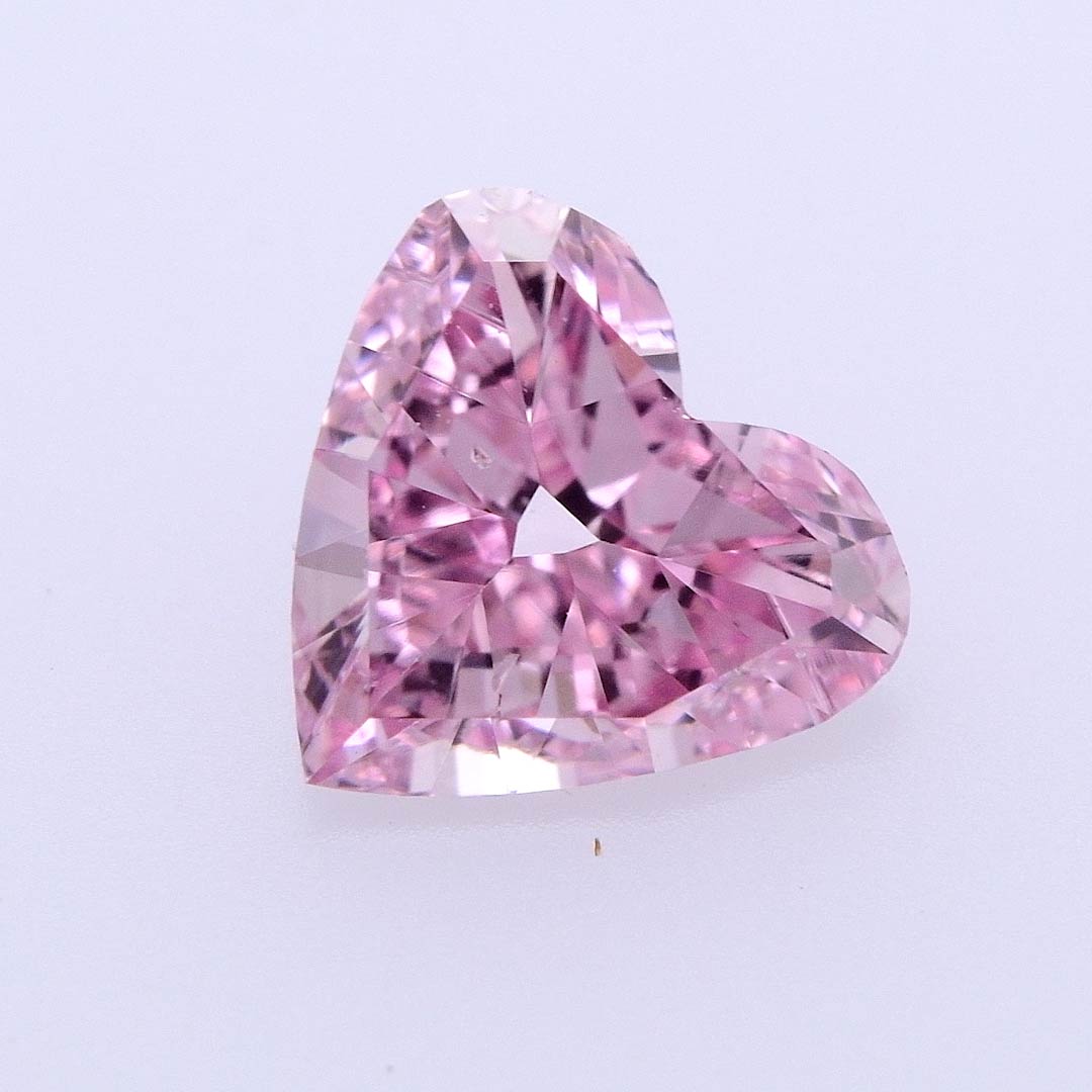 0.18 carat, Fancy Intense Purplish Pink Diamond, Heart Shape, SI1 ...