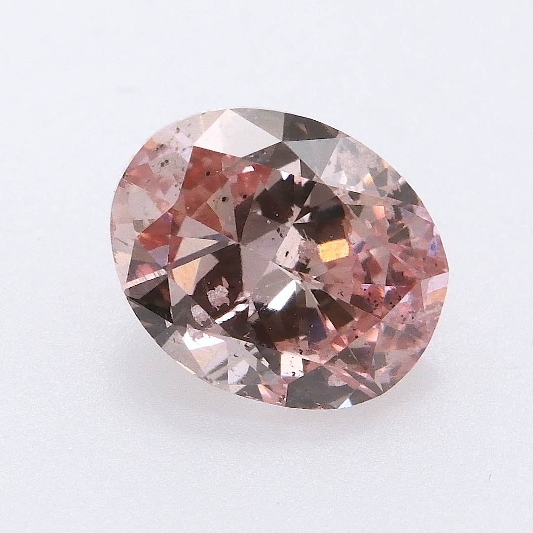 0.46 carat, Fancy Intense Pink Diamond, Oval Shape, SI2 Clarity, GIA
