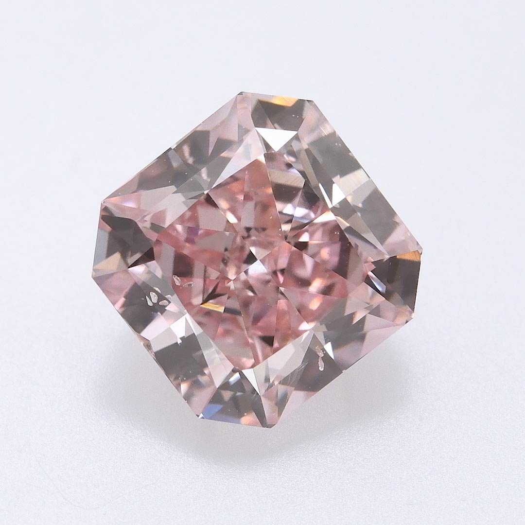 1.21 carat, Fancy Intense Pink Diamond, Radiant Shape, SI1 Clarity, GIA