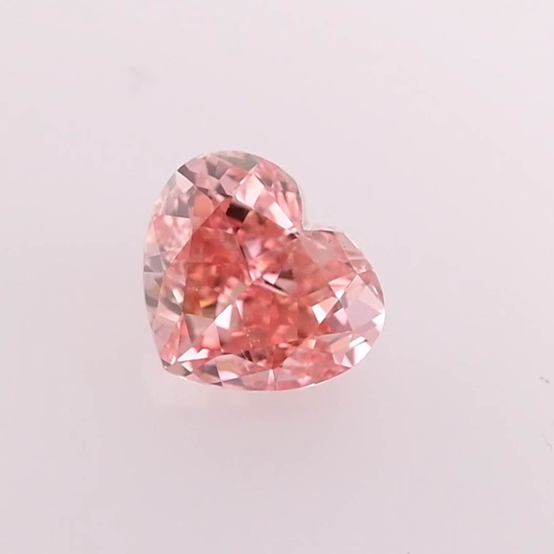 0.92 carat, Fancy Intense Pink Diamond, Heart Shape, VVS2 Clarity, GIA ...