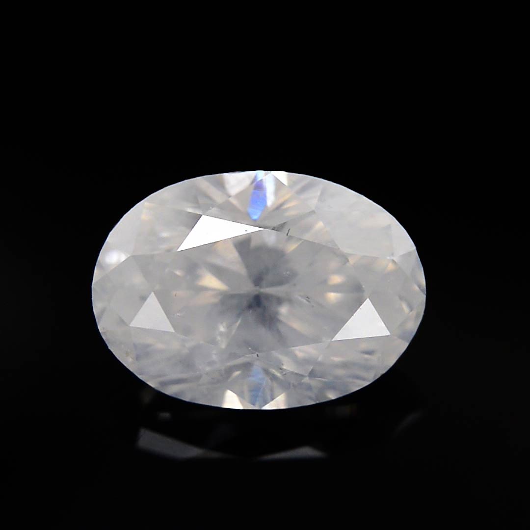 0.82 carat, Fancy White Diamond, Oval Shape, (I1) Clarity, GIA, SKU 29196