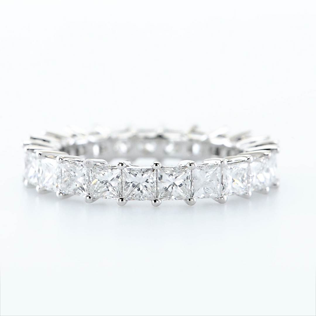 Princesscut Diamond Full Eternity Band Ring, SKU 290467 (3.33Ct TW)