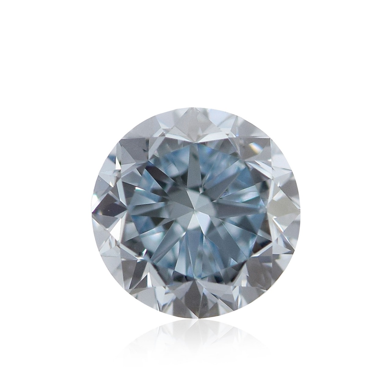 0.35 carat, Fancy Blue Diamond, Round Shape, SI1 Clarity, GIA, SKU 160549