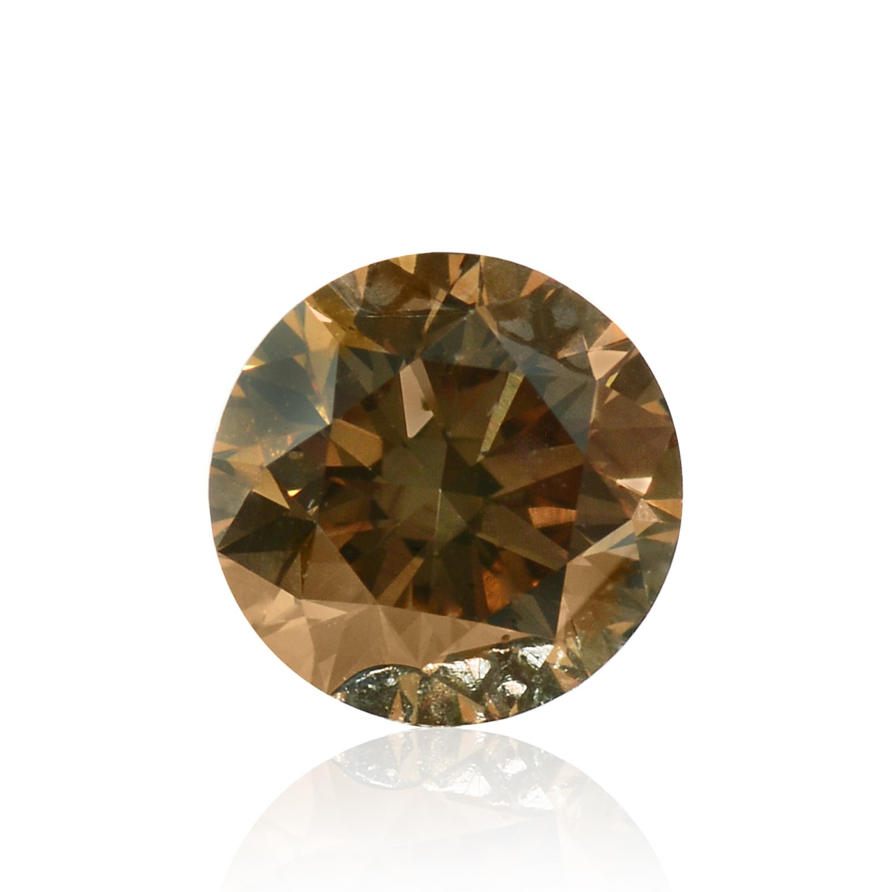 0.52 carat, Fancy Brown Diamond, Round Shape, VS2 Clarity, IGI ...
