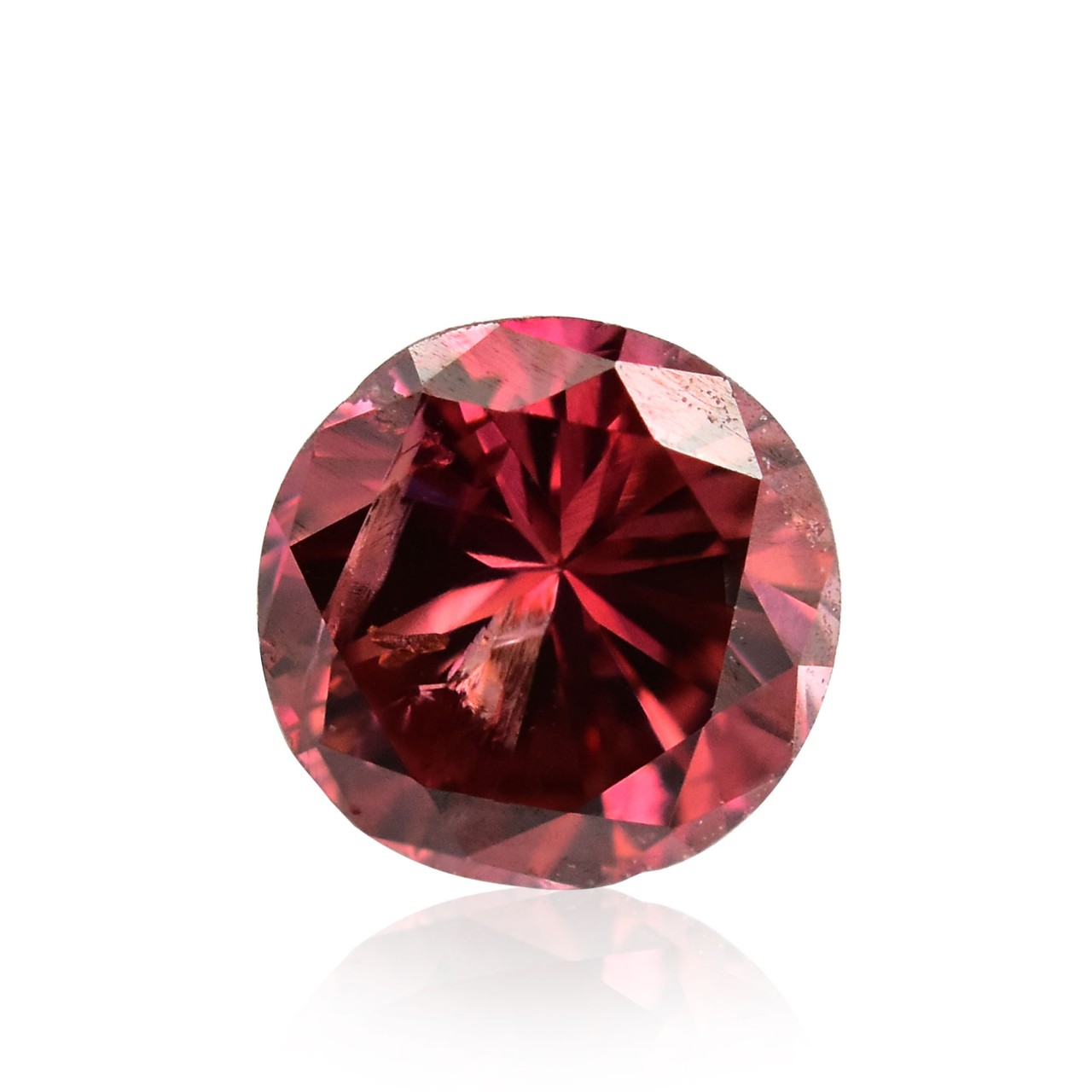 Red Diamond, Round Shape, (I1) Clarity, GIA, SKU 312941 and other loose dia...