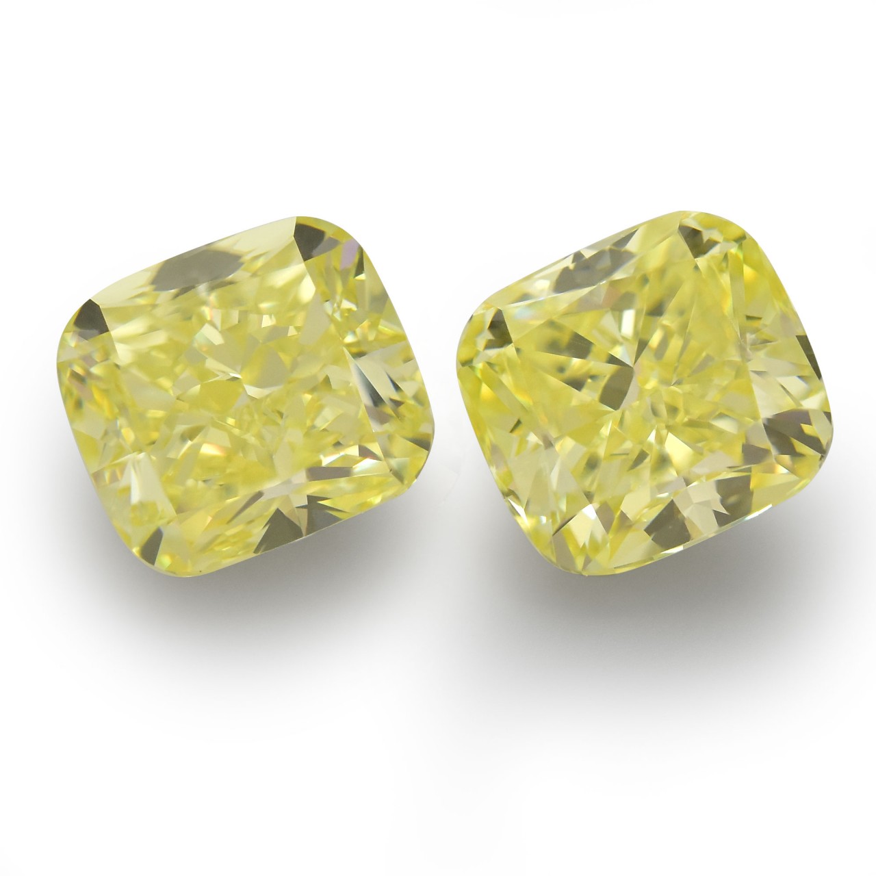 4.22 carat, Fancy Yellow Diamonds, Cushion Shape, IF Clarity, GIA, SKU ...