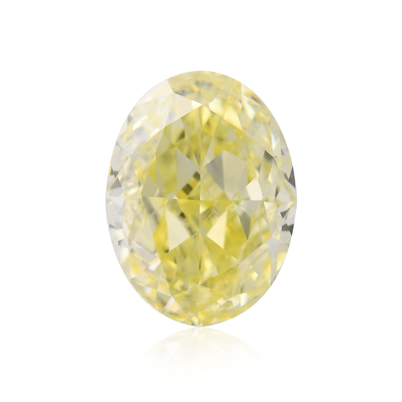 oval fancy yellow diamond