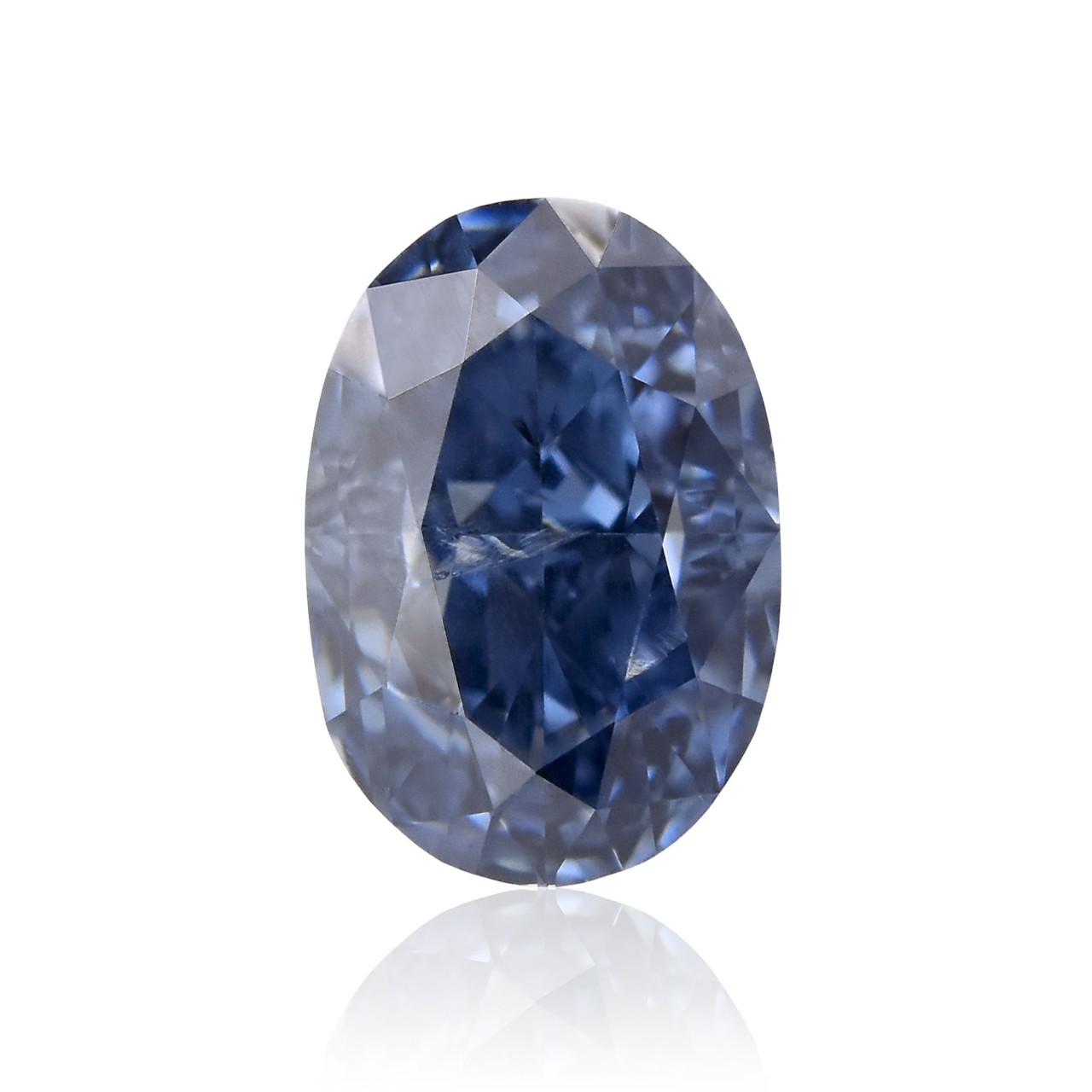 blue oval diamond