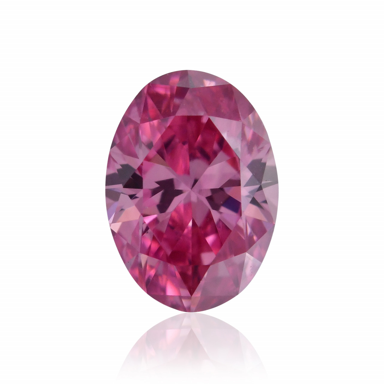 0.23 carat, Fancy Vivid Purplish Pink Diamond, 1PP, Oval Shape, VVS1