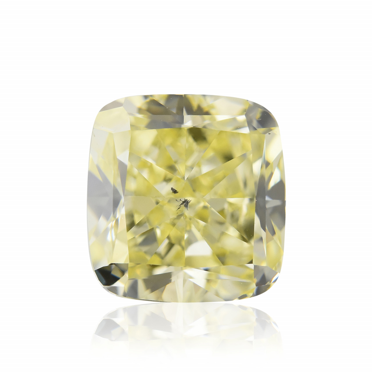 very light yellow diamond