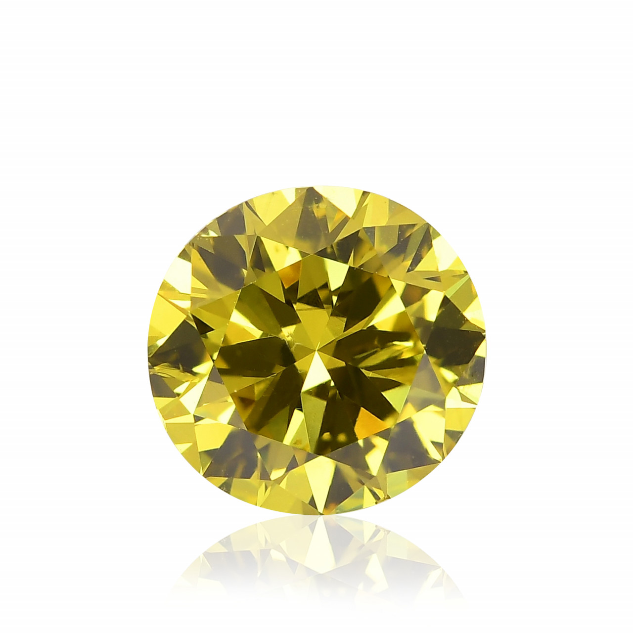 yellow round diamond