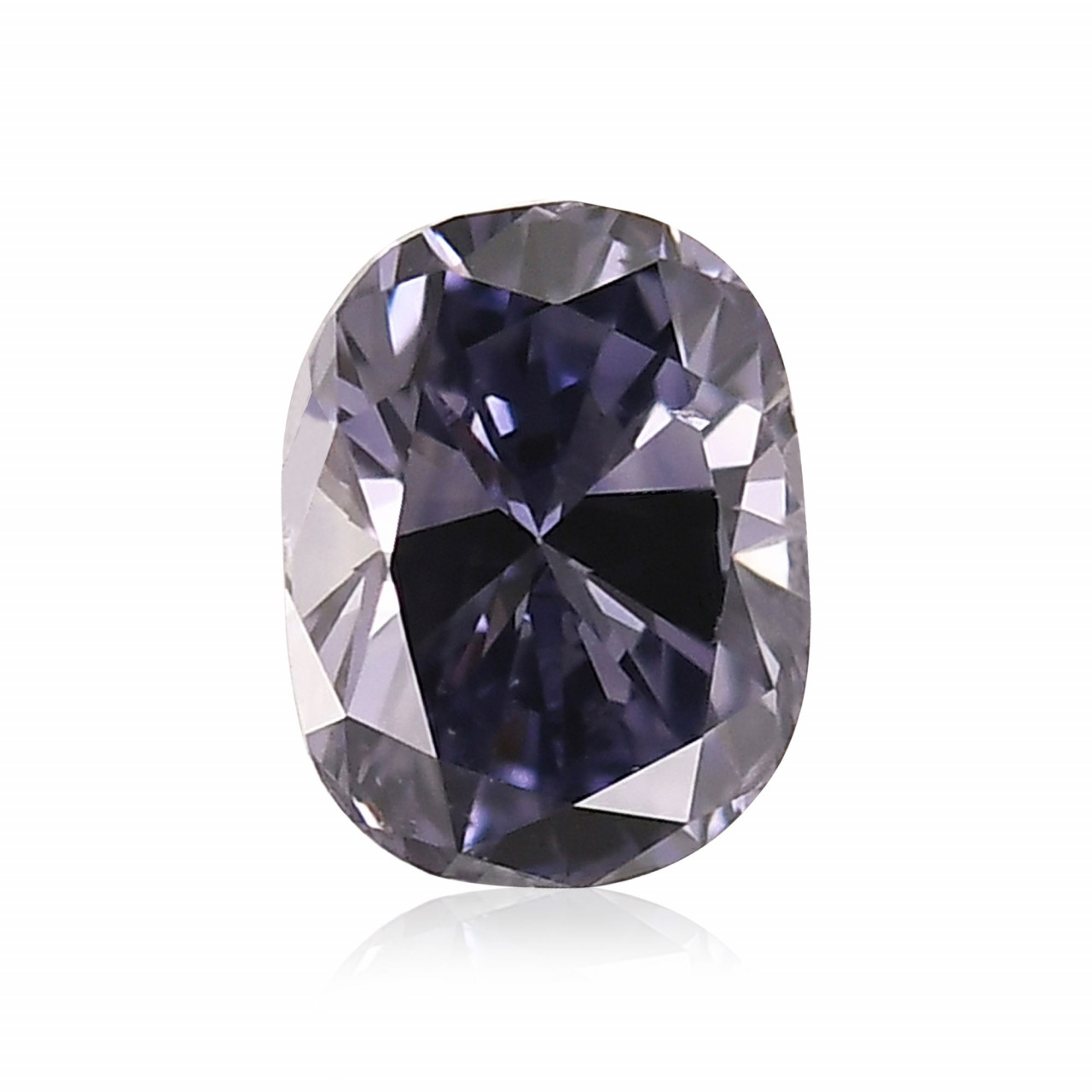 0.30 carat, Fancy Dark Gray Violet Diamond, Cushion Shape, SI1 