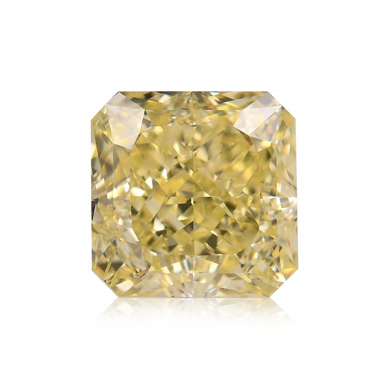 2.11 carat, Fancy Light Yellow Diamond, Radiant Shape, VVS2 Clarity ...