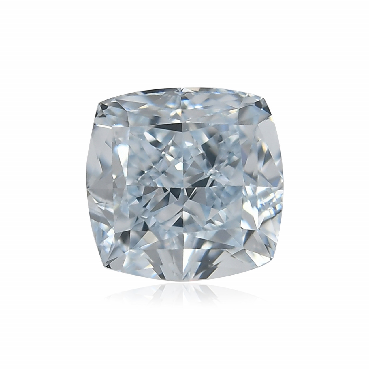 1.04 carat, Fancy Light Blue Diamond, Cushion Shape, IF Clarity