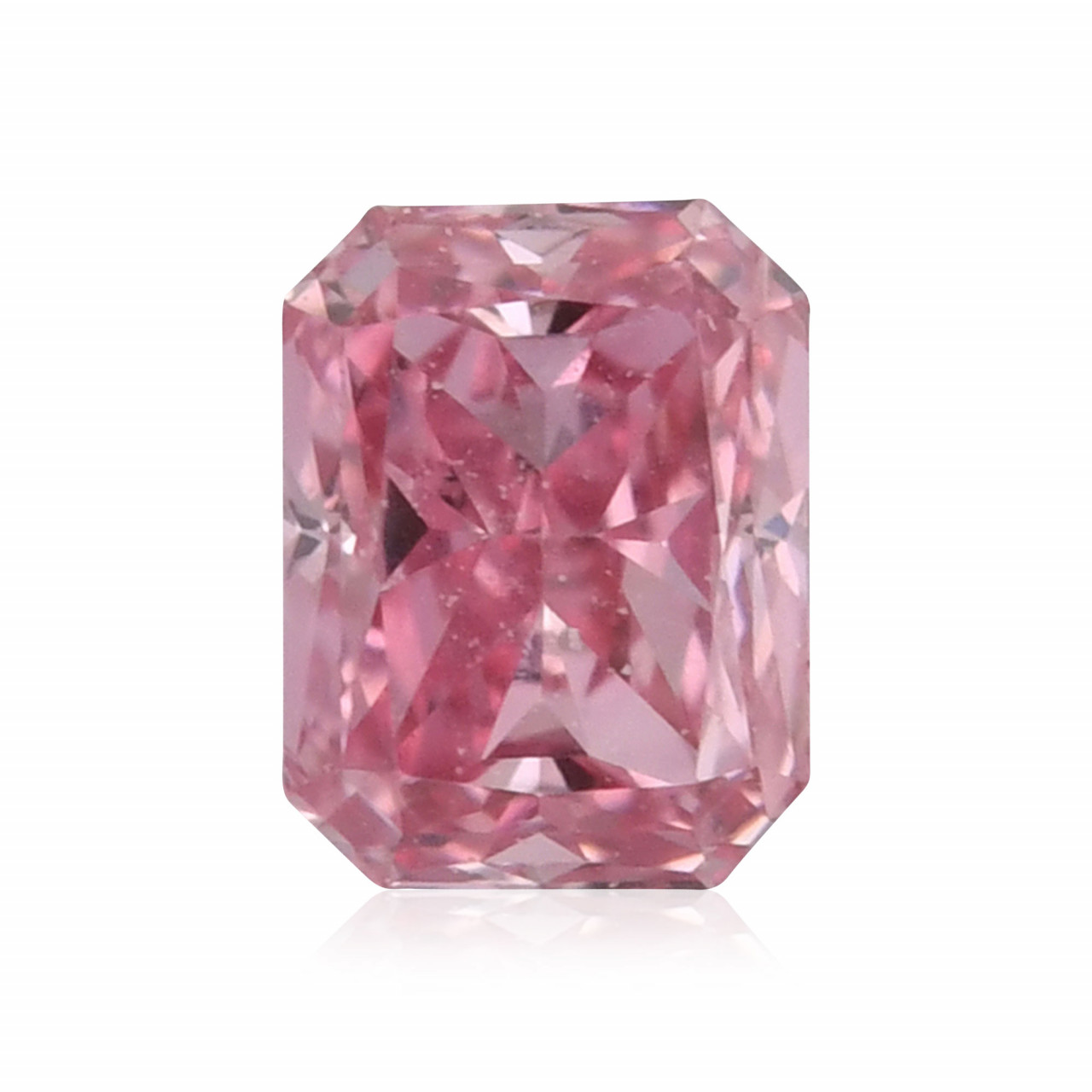 0.15 carat, Fancy Intense Purplish Pink Diamond, 5P, Radiant Shape