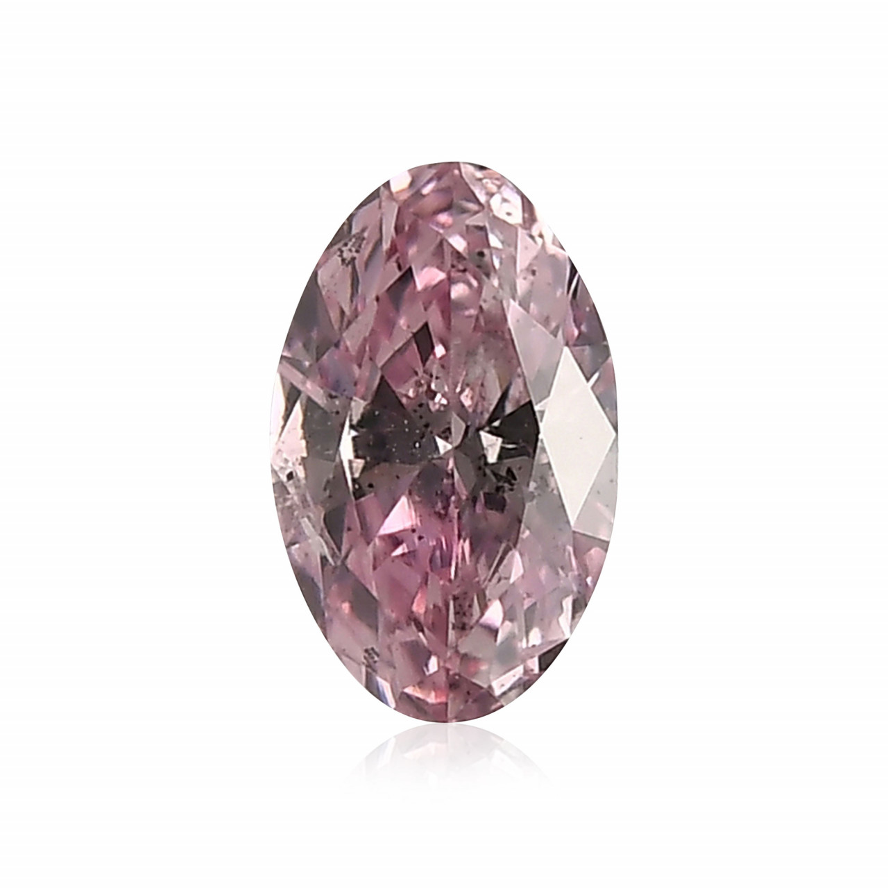 0.18 carat, Fancy Intense Purplish Pink Diamond, 6P, Oval Shape, SI2