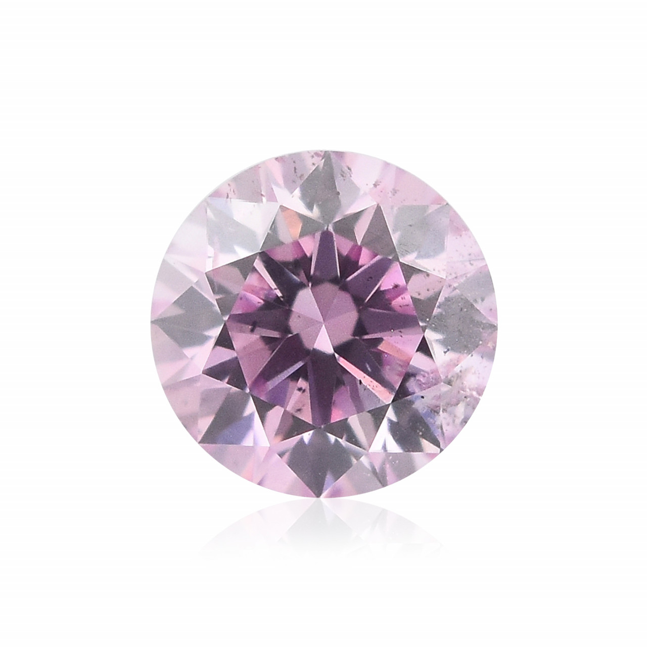 0.15 carat, Fancy Purple Pink Diamond, 6PP, Round Shape, SI2