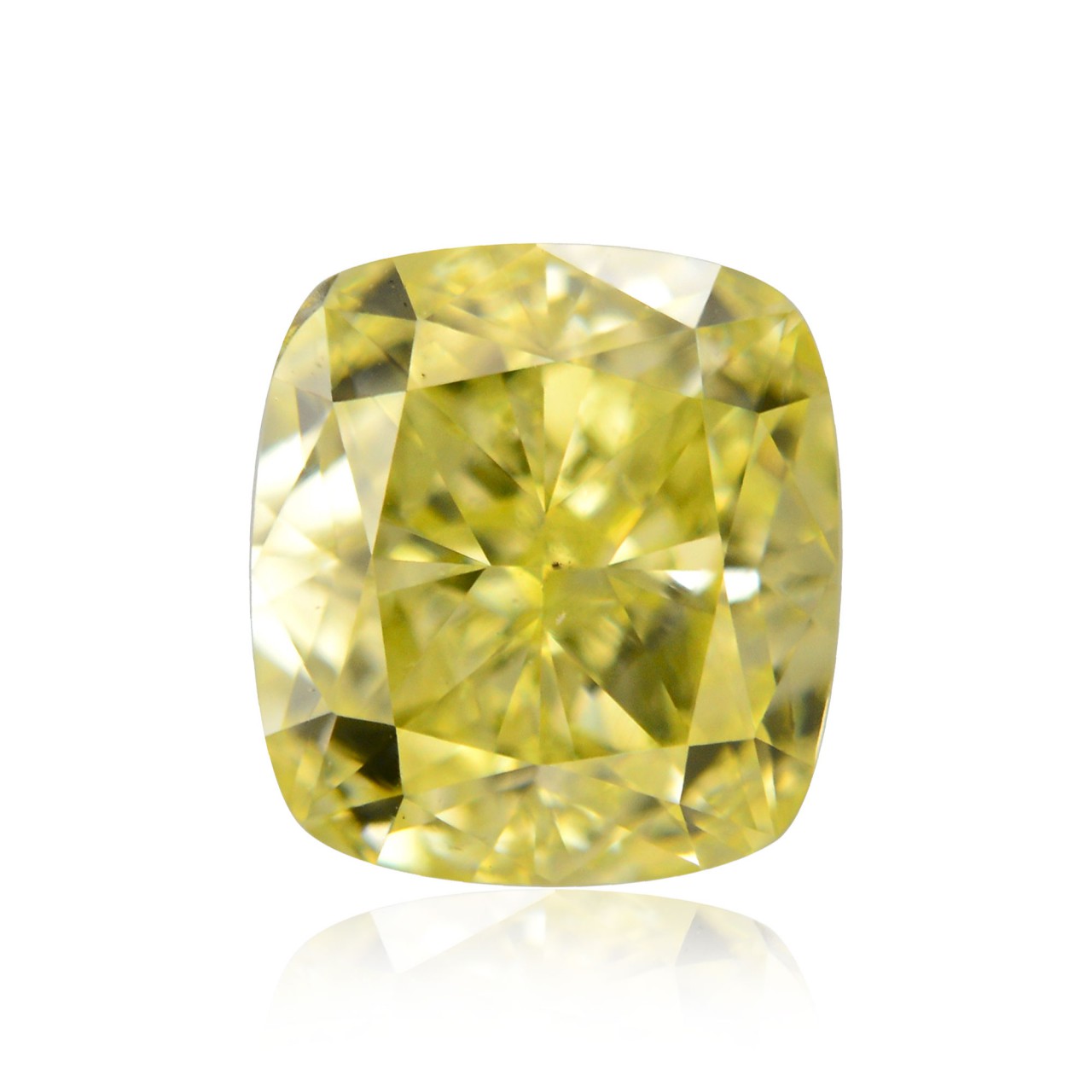 cushion yellow diamond