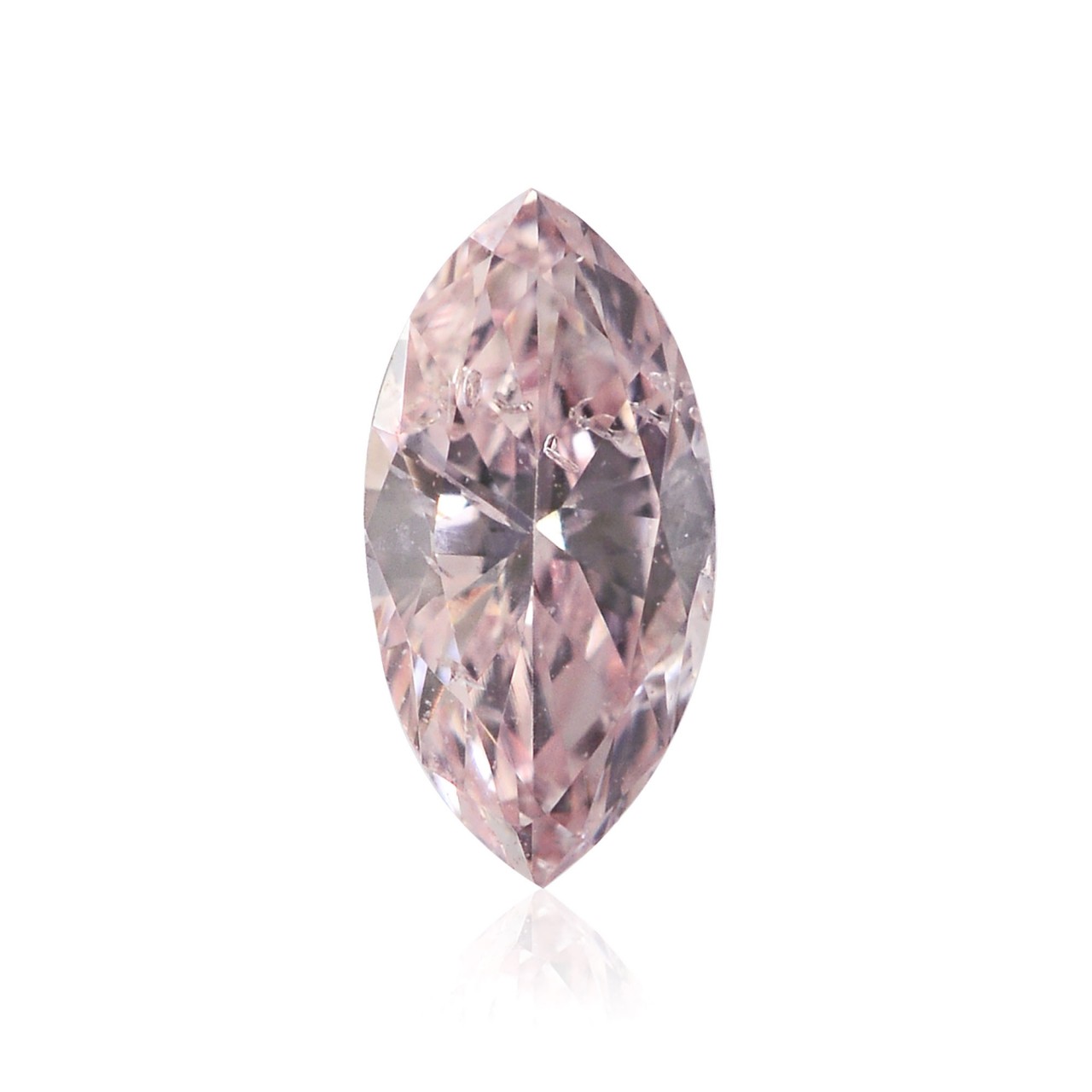 0.17 carat, Fancy Light Pink Diamond, Marquise Shape, (I1) Clarity, GIA ...