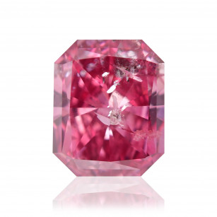 0.64 carat, Fancy Vivid Pink Diamond, Radiant Shape, SI2 Clarity, GIA ...