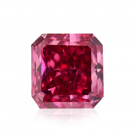 0.35 carat, Fancy Purplish Red Diamond, Radiant Shape, SI1 Clarity, GIA ...