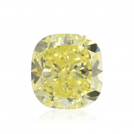 4.01 carat, Fancy Yellow Diamond, Cushion Shape, VS1 Clarity, GIA, SKU ...