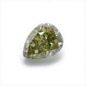 0.33 carat, Natural Fancy Deep Gray-yellowish GREEN Diamond