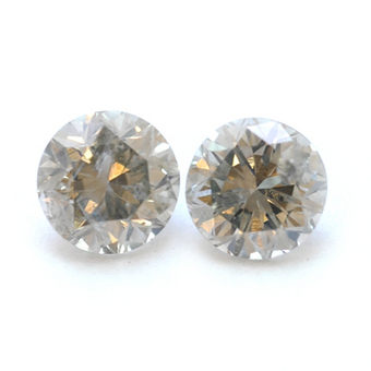 0.34 carat, Fancy Gray Diamond, Round Shape, I1 Clarity, SKU L1058