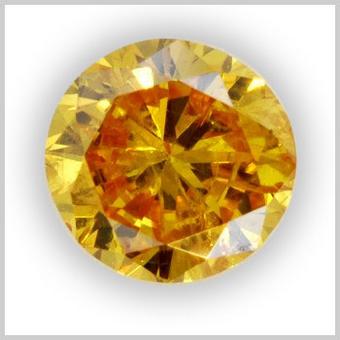 0.30 carat, Fancy Vivid Yellow Orange Diamond, (SI) Clarity, IGI 