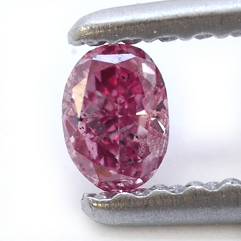 0.100 Ct Fancy Light Purple Pink SI1 CGL Japan Natural Loose