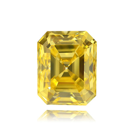 3.01 carat, Fancy Vivid Yellow Diamond, Emerald Shape, IF Clarity ...