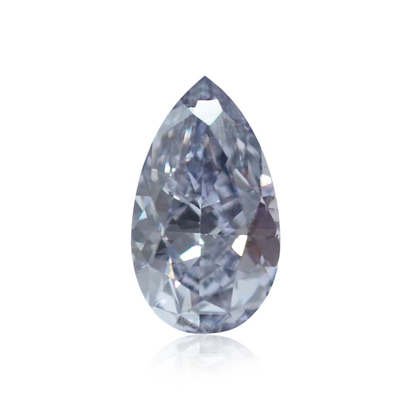 0.09 carat, Fancy Gray Blue Diamond, Pear Shape, (VS1) Clarity, GIA ...