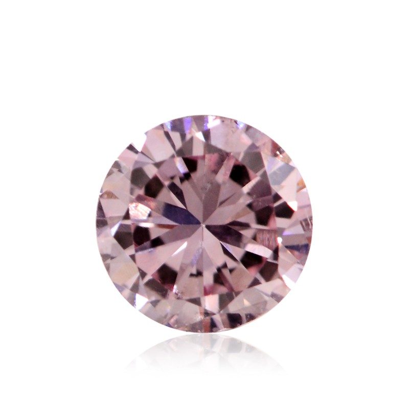 0.34 carat, Fancy Purplish Pink Diamond, Round Shape, SI1 Clarity 