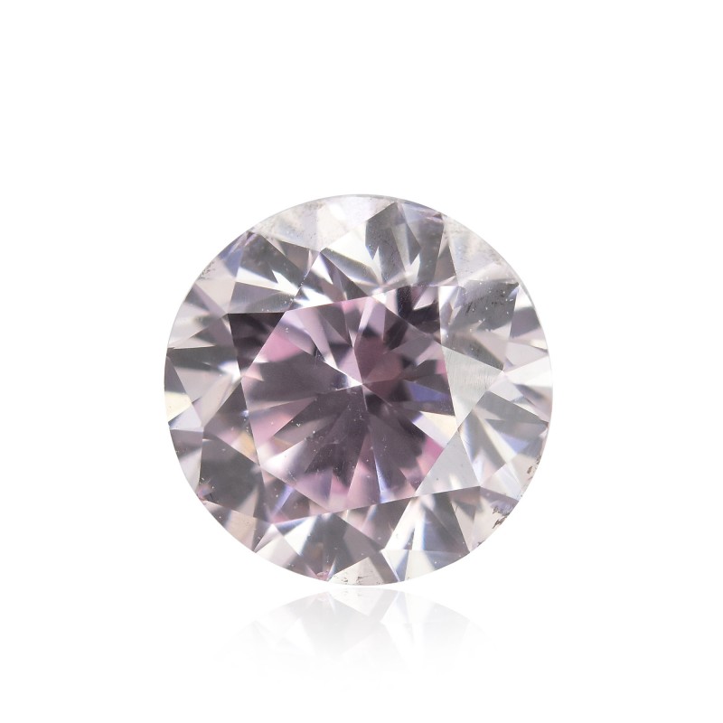 0.50 carat, Fancy Light Purplish Pink Diamond, Round Shape, SI1