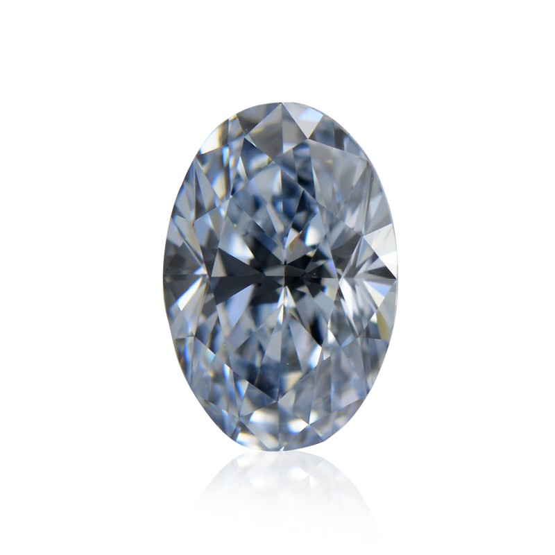 0.55 carat, Fancy Intense Blue Diamond, Oval Shape, IF Clarity, GIA ...