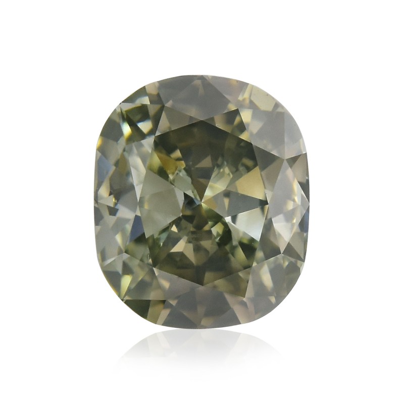 Fancy Dark Gray Yellowish Green Diamond