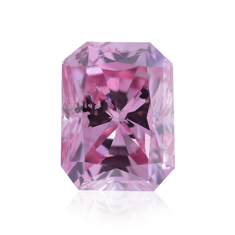 0.19 carat, Fancy Intense Pink Diamond, 5P, Radiant Shape, (I1) Clarity