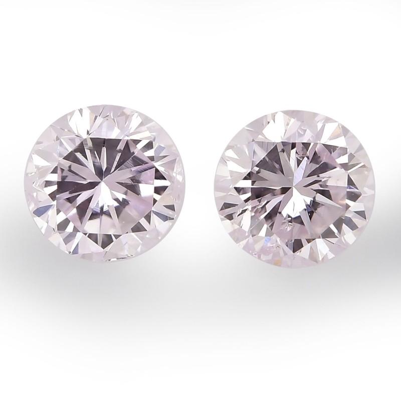0.50 carat, Faint Pink Diamonds, Round Shape, I1 Clarity, GIA, SKU 370674