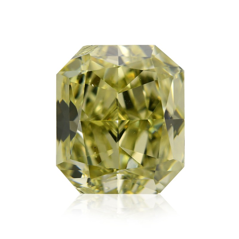 2.21 carat, Fancy Deep Green Yellow Diamond, Radiant Shape ...