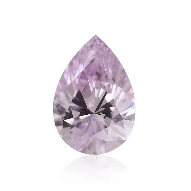 0.30 carat, Fancy Light Purplish Pink Diamond, Pear Shape, VS2