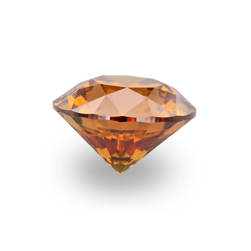 1.00 carat, Fancy Deep Yellowish Orange Diamond, Round Shape, SI1 ...