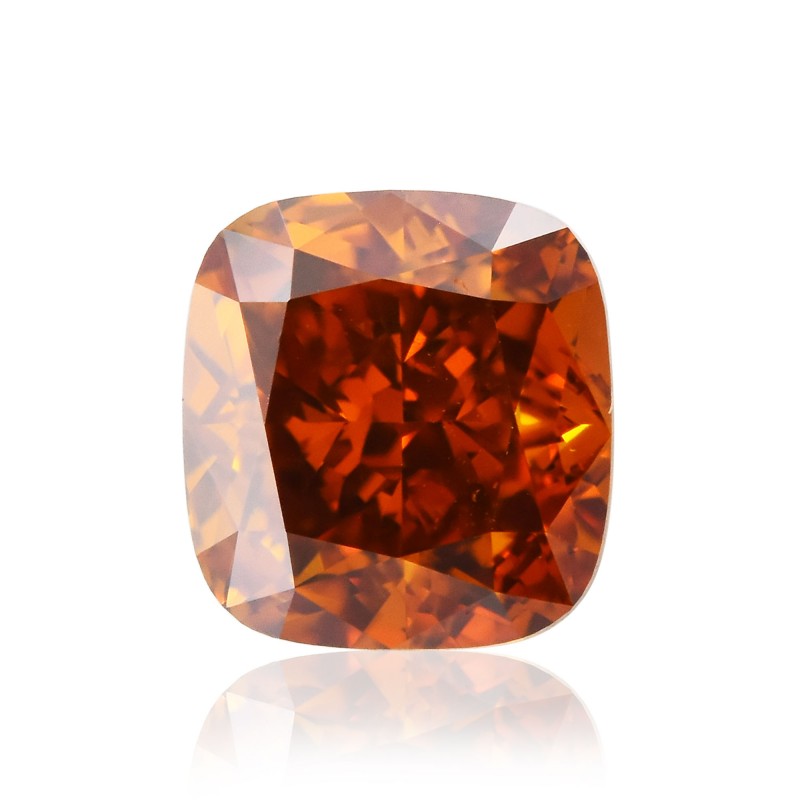 Orange Cushion Diamond