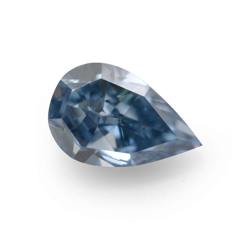 0.70 carat, Fancy Vivid Blue Diamond, Pear Shape, VS1 Clarity, GIA, SKU ...