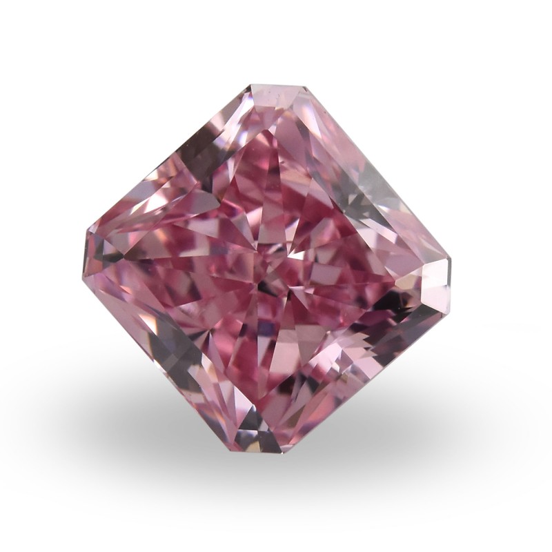 0.57 carat, Fancy Intense Purplish Pink Diamond, Radiant Shape, VS2 ...