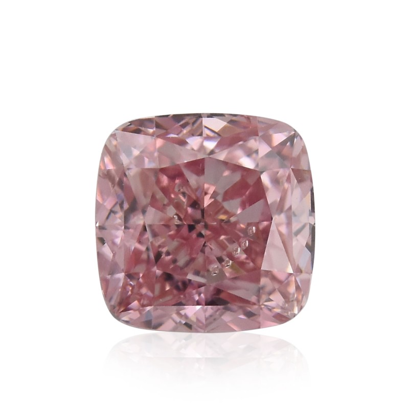 0.47 carat, Fancy Intense Pink Diamond, 5PR, Cushion Shape, SI2 Clarity ...