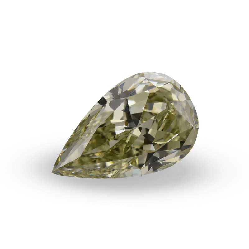 3.43 carat, Chameleon Diamond, Pear Shape, SI2 Clarity, GIA, SKU 399355